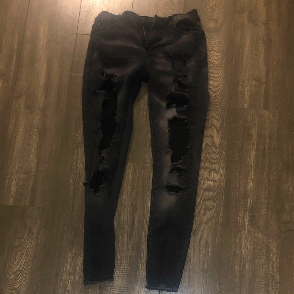 Black ripped jeans🖤 size 26